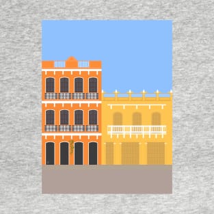 Colorful Buildings in Getsemani, Colombia T-Shirt